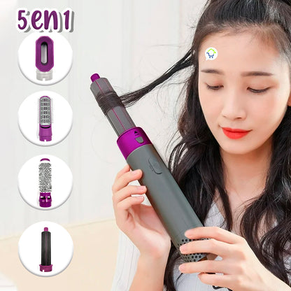 Secador 5 En 1 Multifuncional Portátil Cepillo Para Cabello LV01