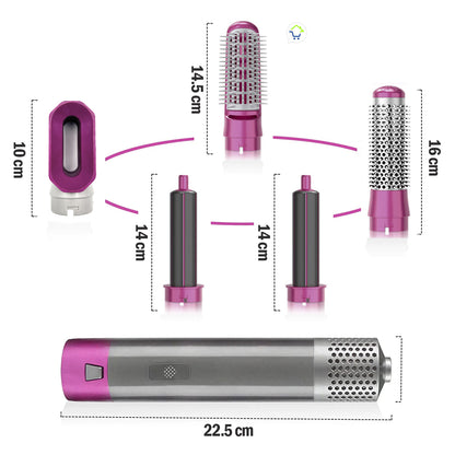 Secador 5 En 1 Multifuncional Portátil Cepillo Para Cabello LV01